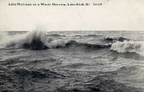 Lake Michigan on a windy morning